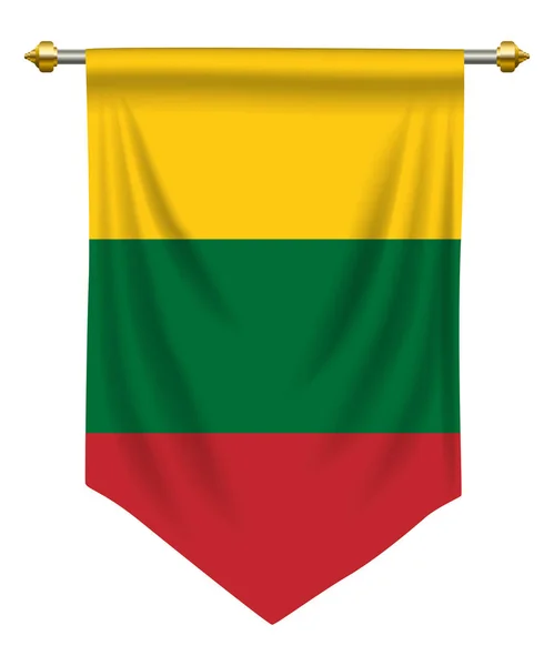 Lithuania Pennant — Stock Vector