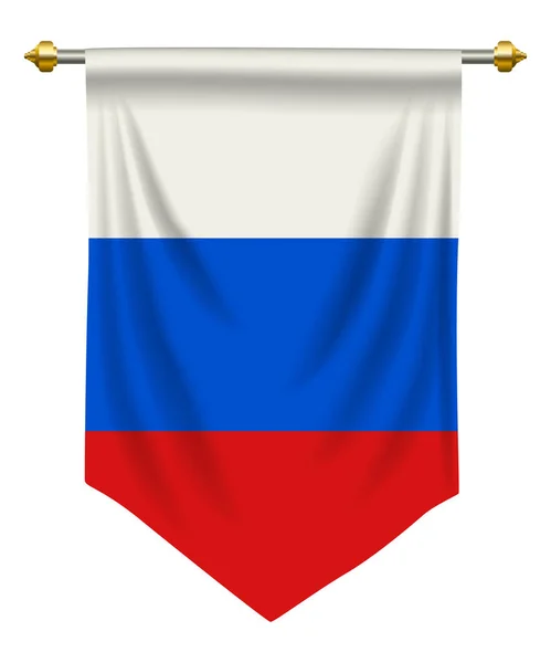 Russia Pennant — Vettoriale Stock