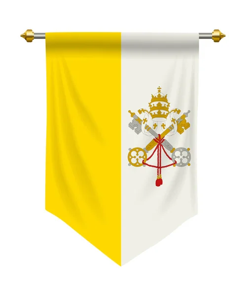 Vatican City Pennant — Stock Vector