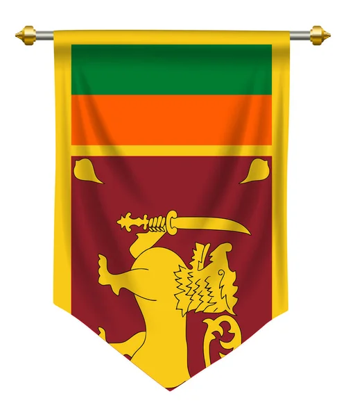 Sri Lanka Pennant — Image vectorielle