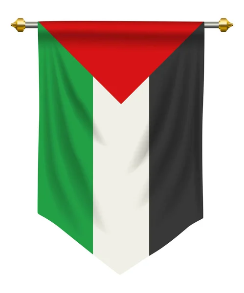 Palestina Pennant —  Vetores de Stock