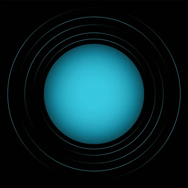 Abstrakt vektor av blå cirklar — Stock vektor