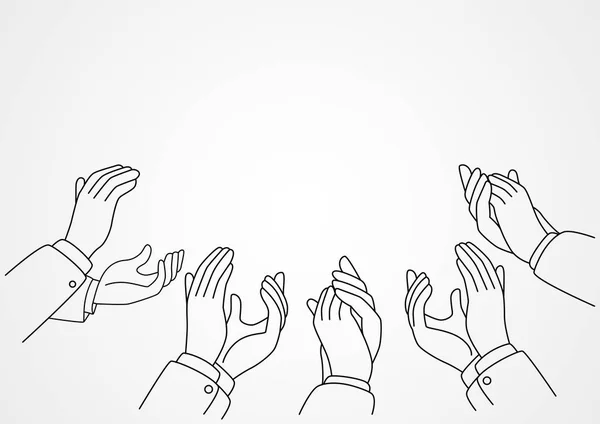 Руки в плескати — стоковий вектор