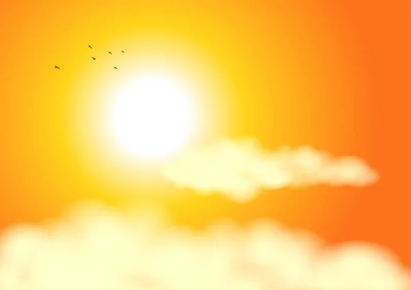 Illustrazione Vettoriale Sole Nuvole Maglia Sfumata — Vettoriale Stock
