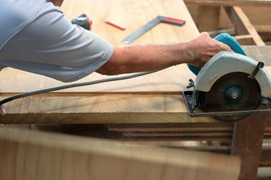 Daire testere kesme parça Ahşap doğrama Atölyesi