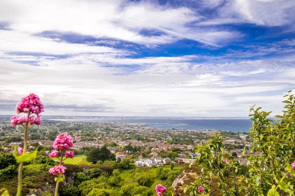 Litoral por Killiney perto de Dublin — Fotografia de Stock