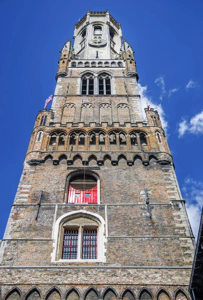 벨기에 브뤼헤 종탑 — 스톡 사진