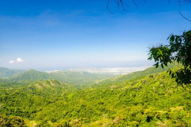Santa Marta manzaralı Minca tarafından kırsal dağ manzarası