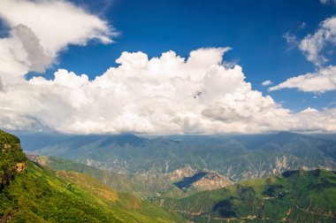 Park Ulusal de Chicamocha dağ manzarası