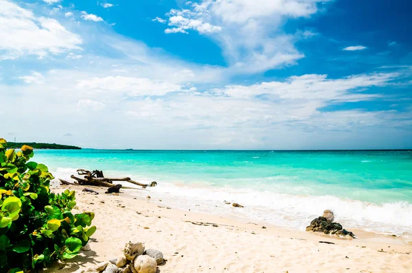 Paradise Playa Blanca praia da ilha de Baru por Cartagena na Colômbia — Fotografia de Stock