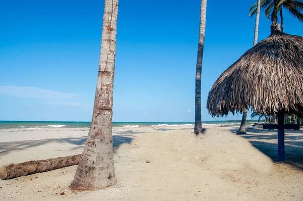 Cabana de praia por Palomino na Colômbia — Fotografia de Stock