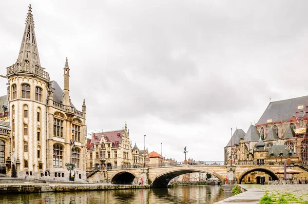 Paesaggio urbano di Gent in Belgio — Foto Stock