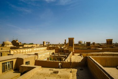 Yazd Iran üzerinden panoramik görünüm