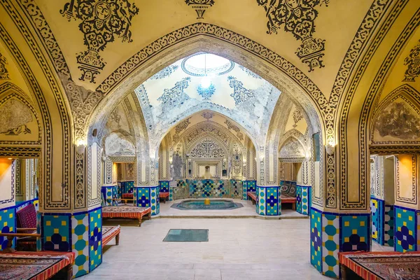 Sultan Amir Ahmad Bathhouse itt: Kashan, Irán — Stock Fotó