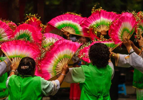 Festival di danza tradizionale a Chengdu Cina — Foto Stock