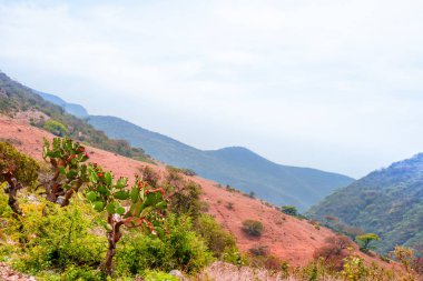 Oaxaca Meksika tarafından dağ manzarası