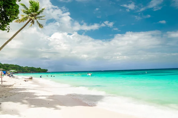 Paradies beach of Playa Blanca on Island Baru by Cartagena in Colombia — Stock Photo, Image