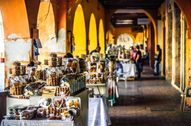 Sweet market by Portal de Los Dulces in Cartagena - Colombia