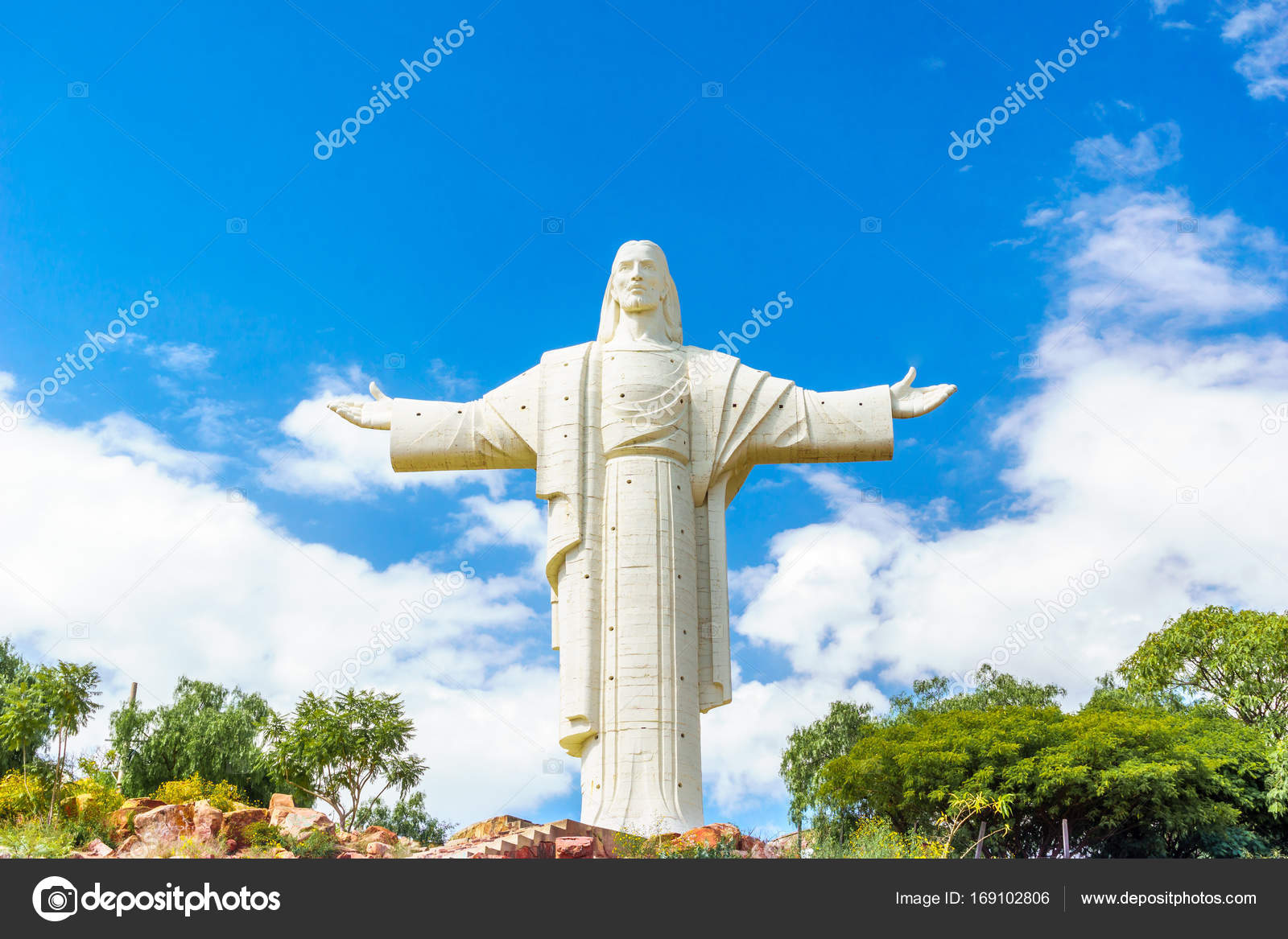 World largest Jesus Christ statue in Cochabamba Stock Photo by
