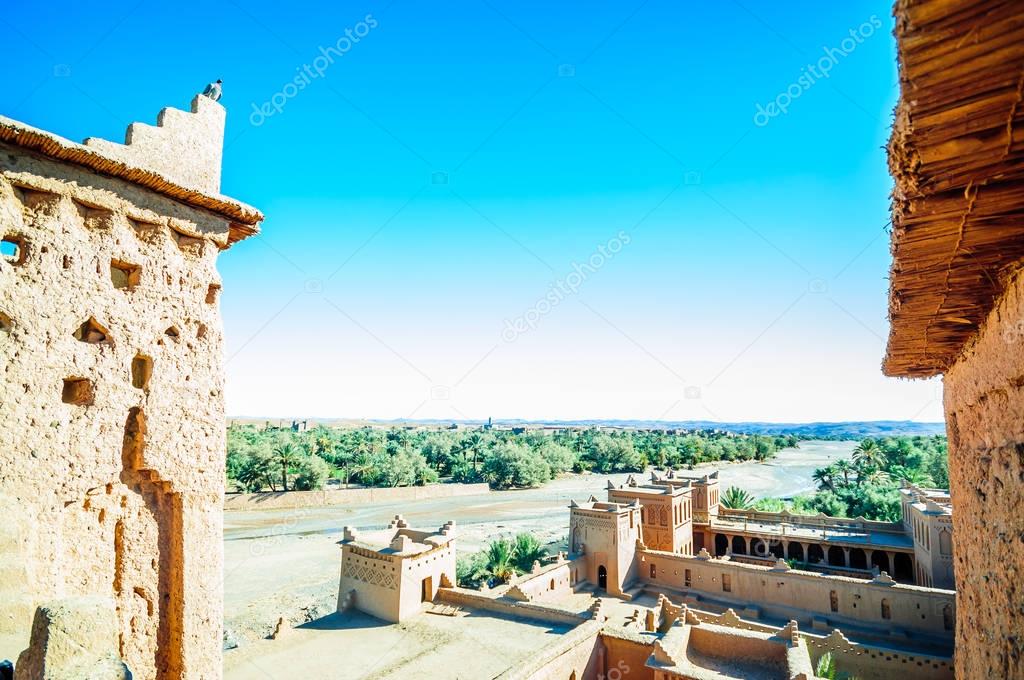 Traditional buildings of Oaisis Ait Ben Haddou in Morrocco