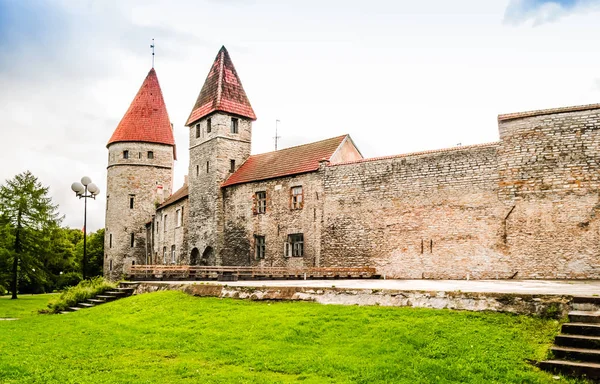 Defense tower of city wall of Tallin in Estoni