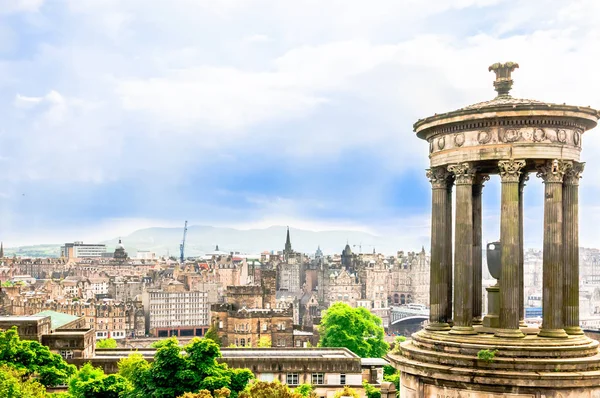 Cityscape de Edimburgo de Calton Hill — Fotografia de Stock