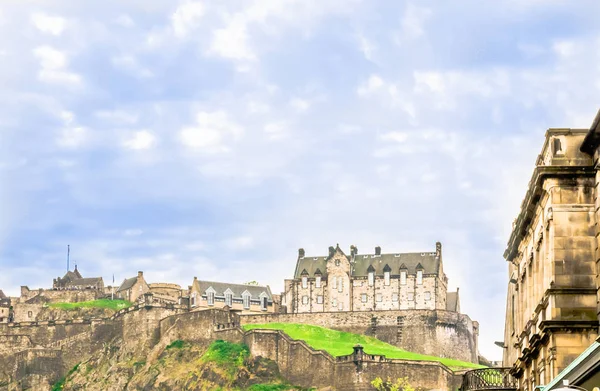 Vista sobre Edinburgh castle — Fotografia de Stock