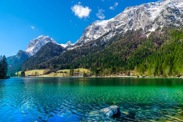 Schilderachtige lake Hintersee in Beieren — Stockfoto