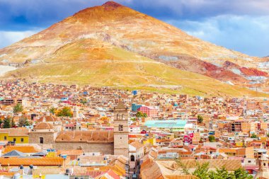 Potosi Cityscape Cerro rico Potosi - Bolivya ile