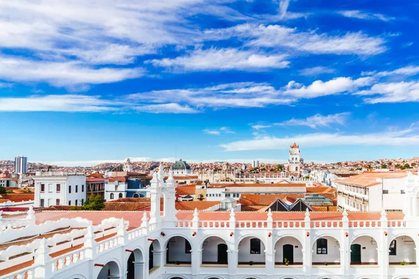 Panoramę miasta Sucre w Boliwii — Zdjęcie stockowe