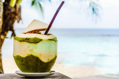 Hindistan cevizi içki Tayland Beach