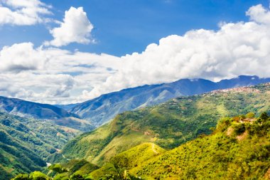 Yungas Coroico - Bolivya tarafından dağ manzarası