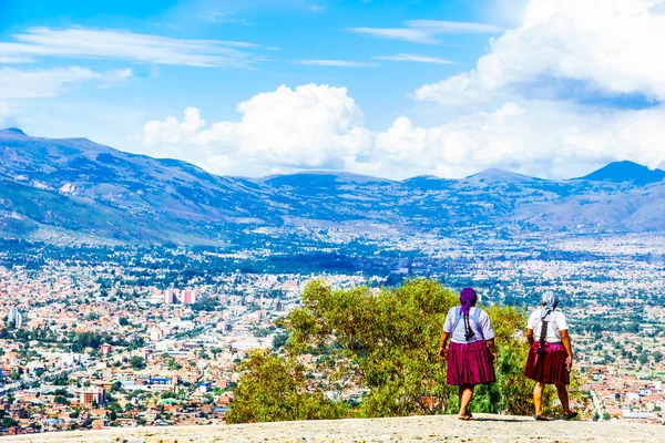 Cochabamba Boli cityscape fron olarak yerli halkın