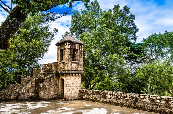 Stone Tower Quinta Regaleira Next Sintra Portugal — Stock Photo, Image