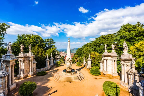 Escalera Que Conduce Iglesia Nuestra Señora Los Remedios Lamego Portugal — Foto de Stock