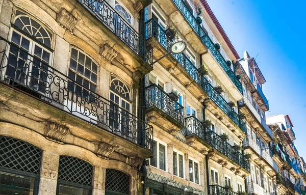 Coloridos Edificios Históricos Casco Antiguo Oporto Portugal — Foto de Stock