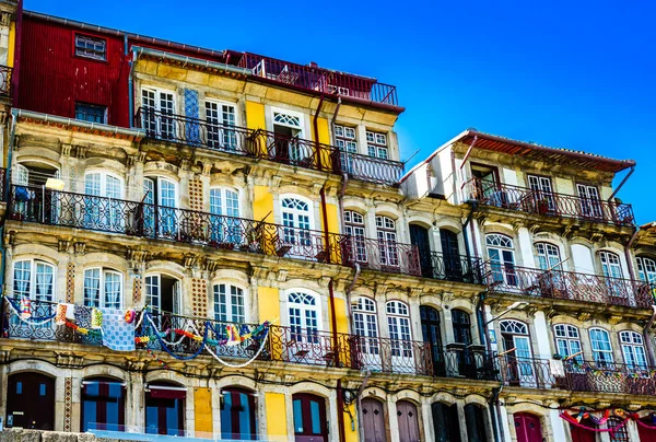 Coloridos Edificios Históricos Casco Antiguo Oporto Portugal — Foto de Stock