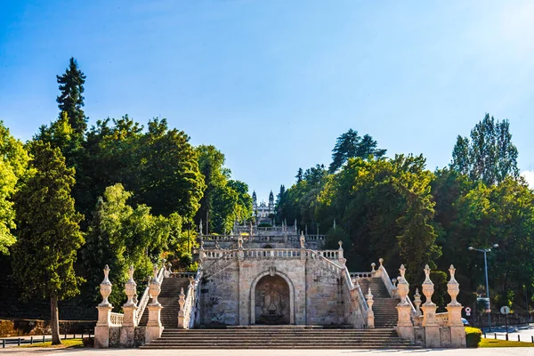 Escadaria Que Leva Igreja Nossa Senhora Dos Remédios Lamego Portugal — Fotografia de Stock