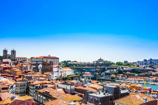 Krajobraz Starego Miasta Porto Portugalii — Zdjęcie stockowe