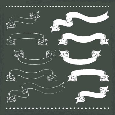 çizilmiş kara tahta afiş el