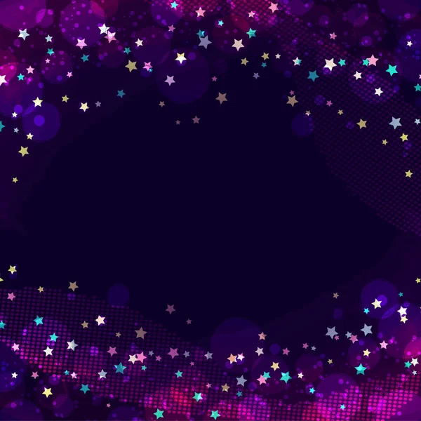 Noche estrellada cielo fondo vector imagen — Vector de stock