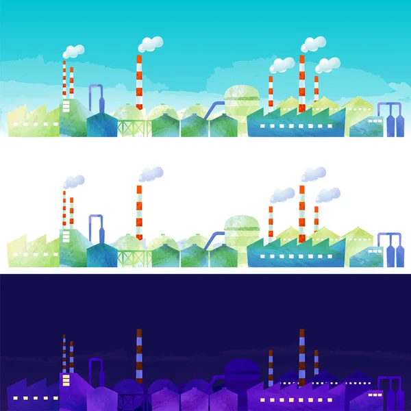 The landscape of industrial area — Stock Vector