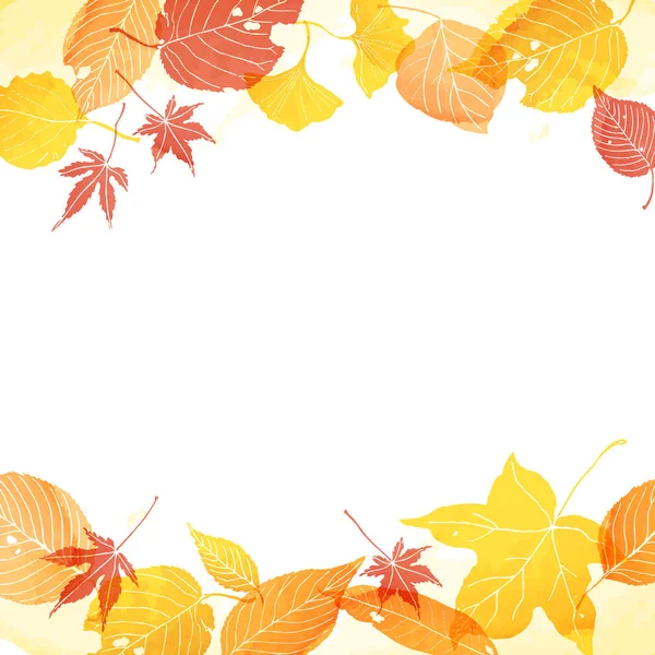 Каркас осіннього листя — стоковий вектор