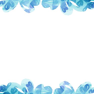 bitki çerçeve pastel renk suluboya resim doku