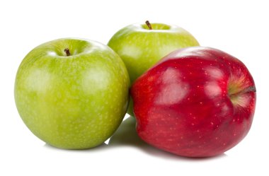 yeşil ve kırmızı elmalar 