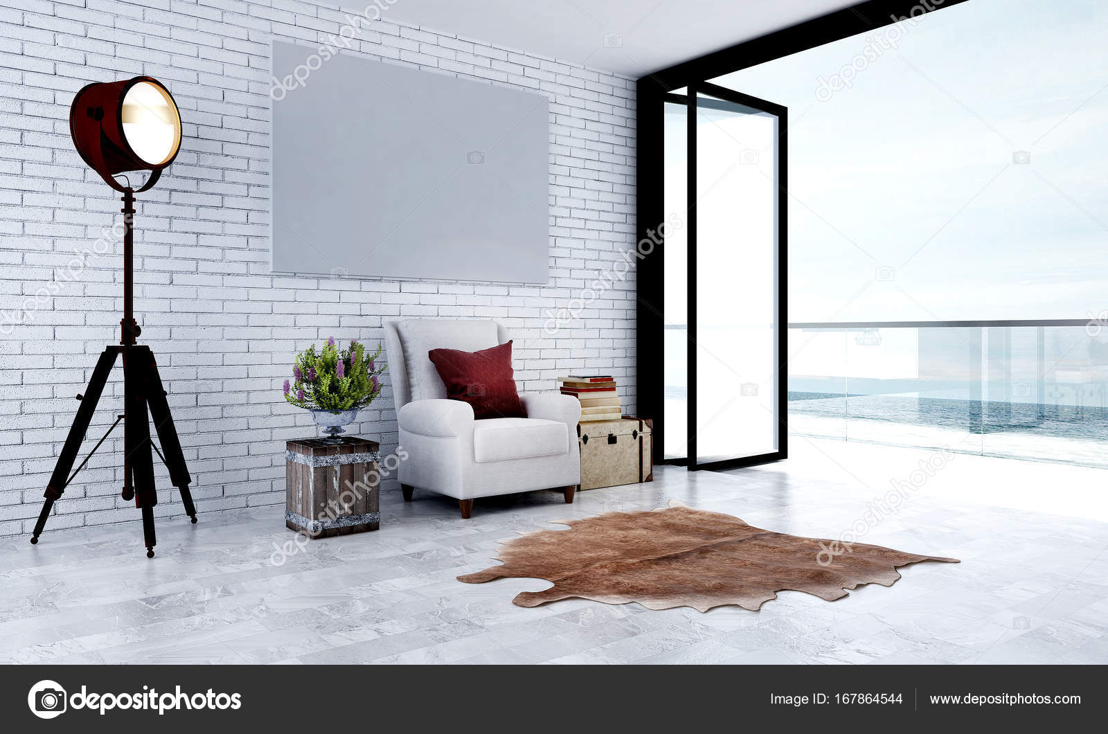 Die Innenarchitektur Idee von minimal Lounge Wohnzimmer und Blick ... Die Innenarchitektur Idee von minimal Lounge Wohnzimmer und Blick ...