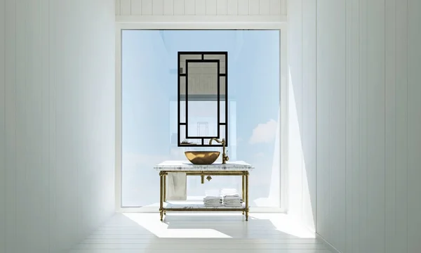 3d rendering fa lépés, fürdÅszoba és wc vel, üveg válaszfal ...