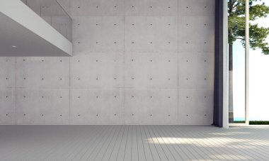 Beyaz oturma odası iç ve duvar dokusu arka planının modern tropikal tasarımı 