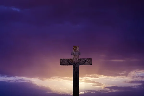 Kreuzreligiöses Konzept Bild Glaubenssymbol — Stockfoto