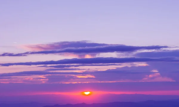 カラフルな夕日や日の出背景 — ストック写真